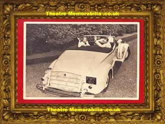 George Formby + Beryl + Queen Mary Signed Picture 1939