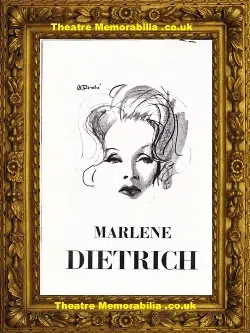 Golders Green Hippodrome – Marlene Dietrich – 1965 Plus Tickets