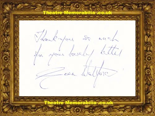 Gwen Watford - Signed Autograph Card - Miss Marple