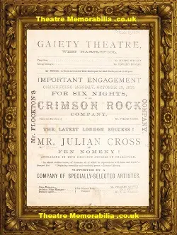 Hartlepool Gaiety Theatre – Crimson Rock – 1879