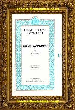 Haymarket Theatre Royal – Dear Octopus – 1967