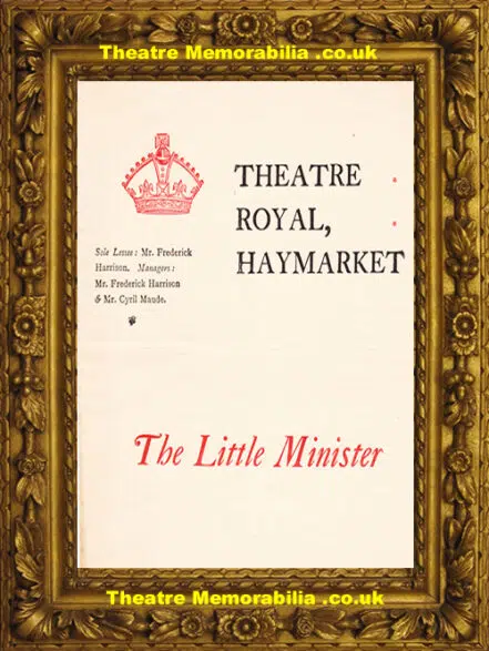 Haymarket Theatre Royal – The Little Minster – 1897