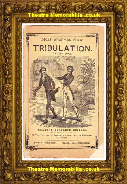 Haymarket Theatre Royal – Tribulation – 1826