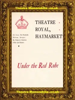 Haymarket Theatre Royal – Under The Red Robe – 1896