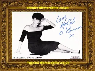 Hazel O Connor Autograph Signed Picture Glossy Promo 1980s