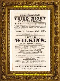 Hull Theatre Royal – Peter Wilkins – 1828 – Playbill Poster