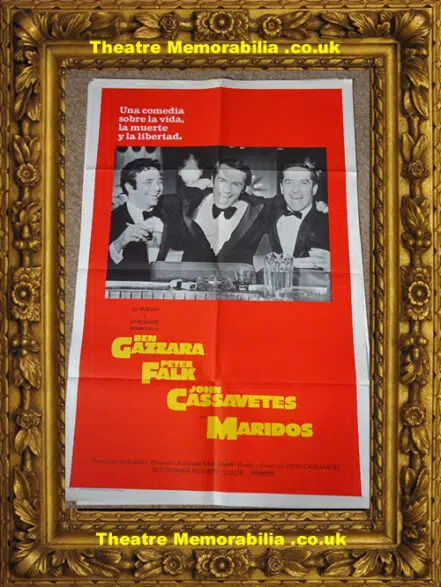 Husbands Mexican + Spanish Film Poster – 1970 – Peter Falk
