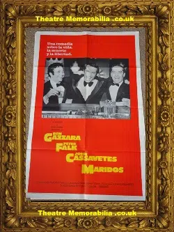 Husbands Mexican + Spanish Film Poster – 1970 – Peter Falk