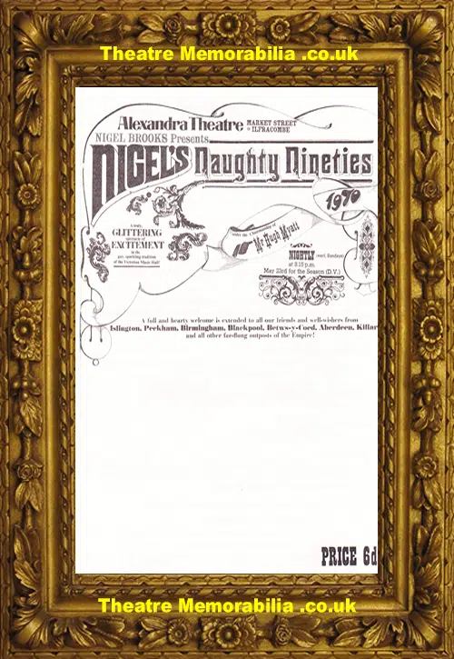 Ilfracombe Alexandra Theatre - Nigel's Naughty Nineties - 1970