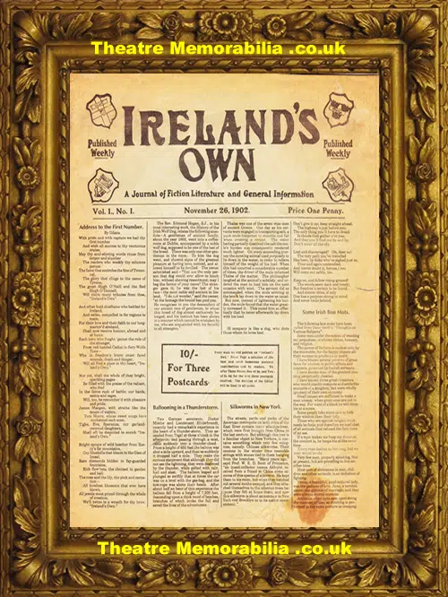 Ireland's Own Magazine Eire - 1st First Issue Antique - 1902