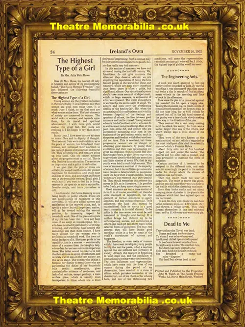 Ireland's Own Magazine Eire - 1st First Issue Antique - 1902