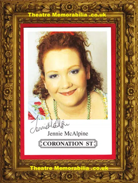 Jennie McAlpine Autograph Signed Picture – Coronation St