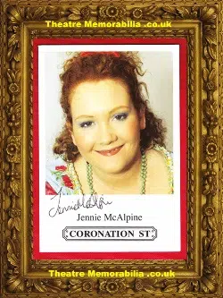 Jennie McAlpine Autograph Signed Picture – Coronation St