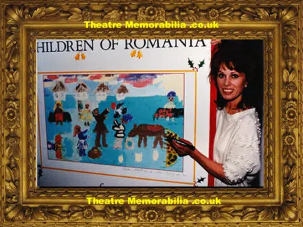 Joanna Lumley- Signed Autograph Card + A Picture 1980s