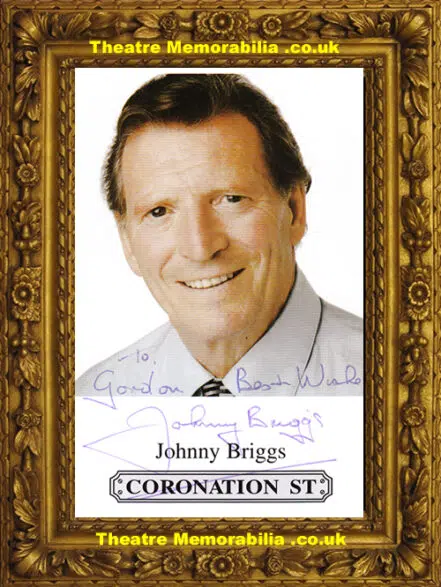 Johnny Briggs Autograph Signed Picture – Coronation Street