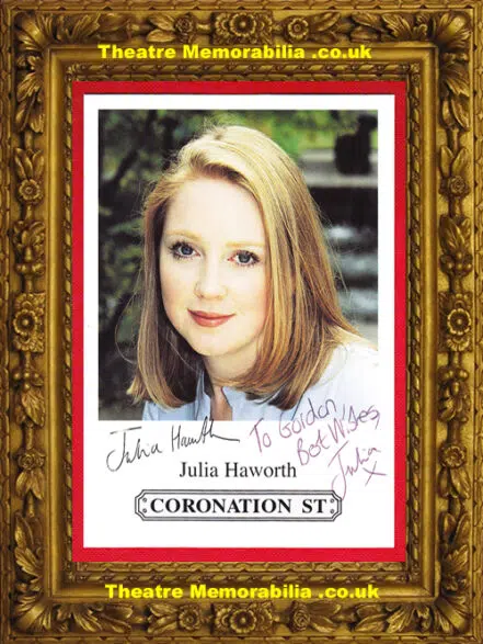 Julia Haworth Autograph Signed Picture – Coronation Street