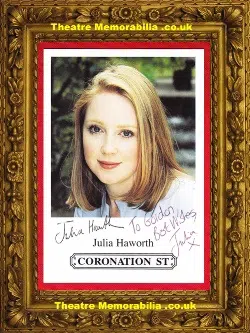 Julia Haworth Autograph Signed Picture – Coronation Street