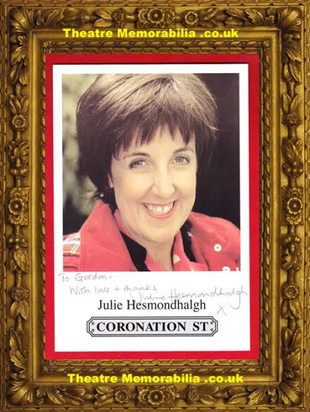 Julie Hesmondhalgh Autograph Signed Picture – Coronation Street
