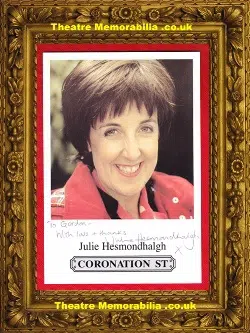Julie Hesmondhalgh Autograph Signed Picture – Coronation Street