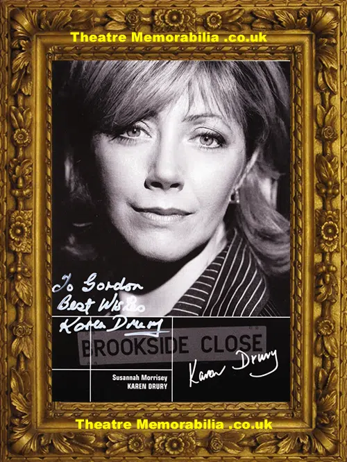 Karen Drury Autograph Signed Picture - Brookside