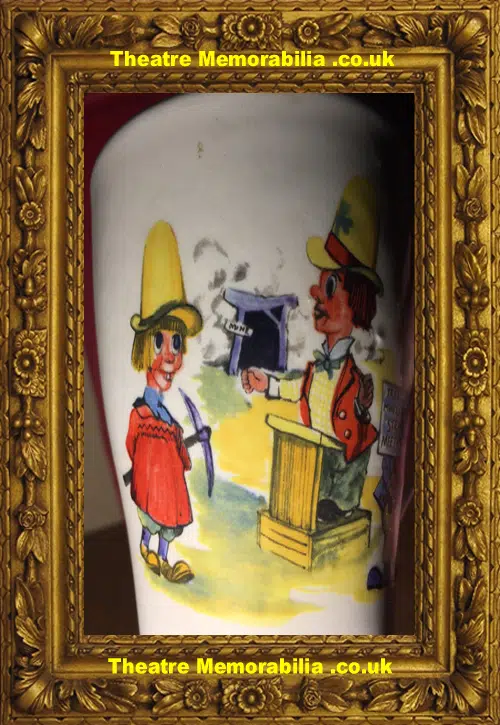 Ken Dodd Original Diddymen Staffordshire Pottery Cup 1970