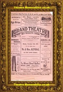 Leeds Grand Theatre – Mr & Mrs Kendal – 1895 – 1800s