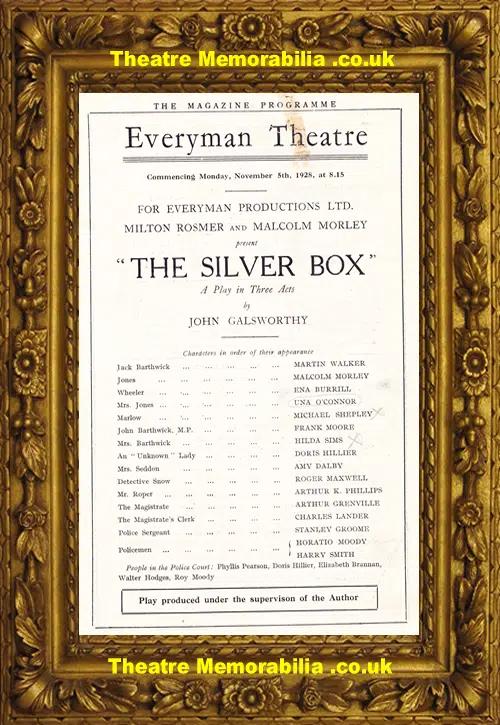 Liverpool Everyman Theatre - The Silver Box - 1928