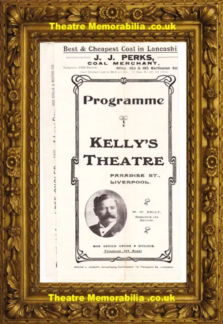 Liverpool Kellys Theatre – Mrs Ponderburys Past – 1910