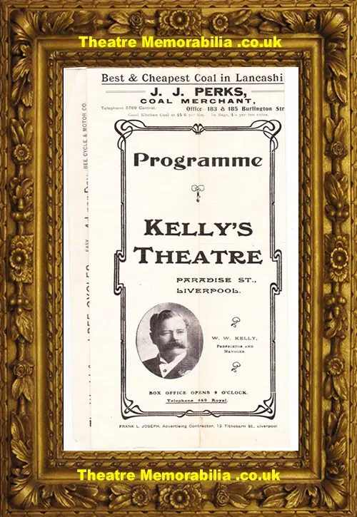 Liverpool Kellys Theatre - Mrs Ponderburys Past - 1910