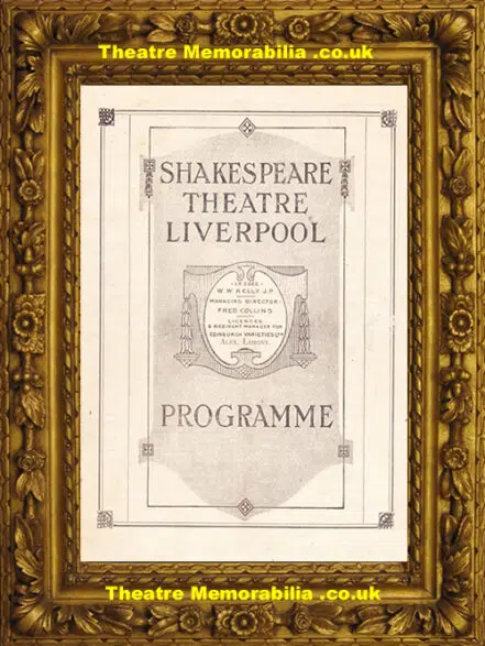 Liverpool Shakespeare Theatre – Variety Show – 1929