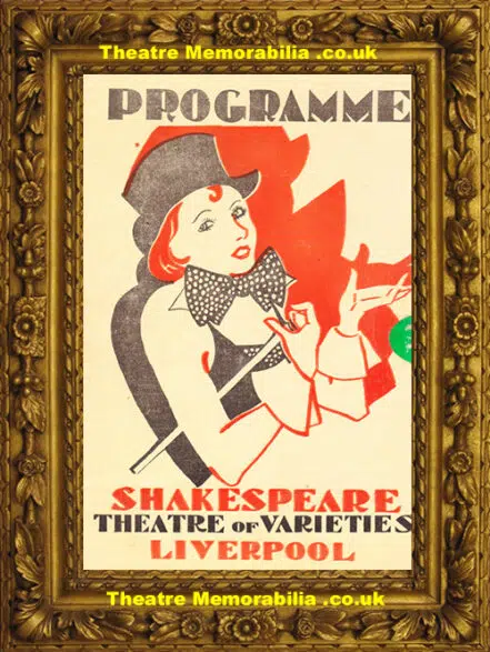 Liverpool Shakespeare Theatre – Variety Show – 1933
