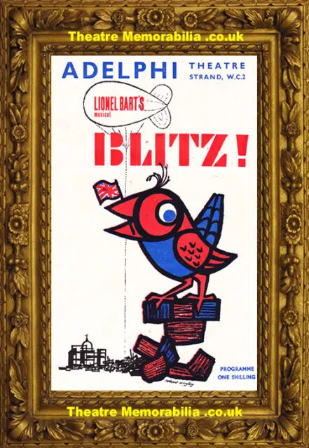 London Adelphi Theatre – Blitz – 1962 – Lionel Bart