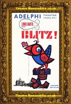 London Adelphi Theatre – Blitz – 1962 – Lionel Bart