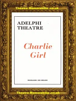 London Adelphi Theatre – Charlie Girl – 1965 -Gerry Marsden