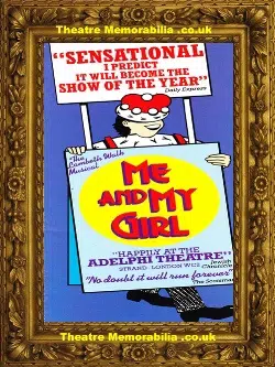 London Adelphi Theatre - Me And My Girl - 1985 - Lindsay Flyer