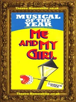 London Adelphi Theatre - Me And My Girl - 1985 - Flyer Leaflet