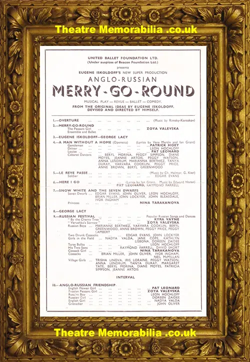 London Adelphi Theatre - Merry Go Round - 1944