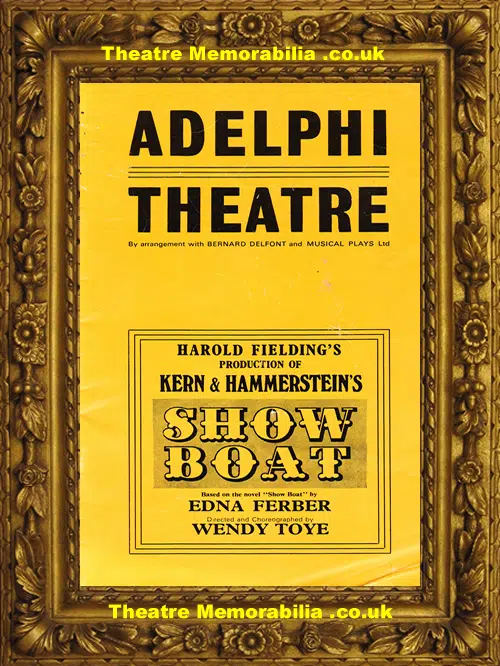 London Adelphi Theatre - Show Boat - 1971 - Cleo Laine