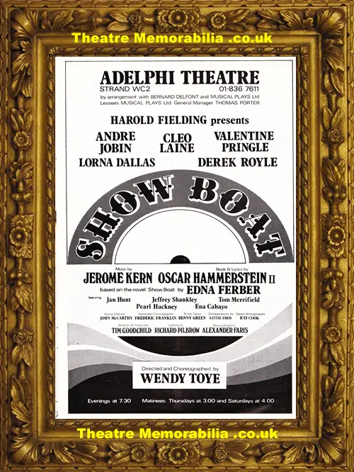 London Adelphi Theatre - Show Boat - 1971 - Cleo Laine