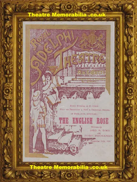 London Adelphi Theatre – The English Rose – 1891