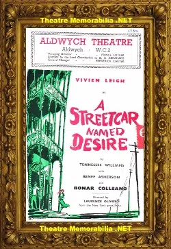 London Aldwych Theatre – A Street Car Named Desire – 1950