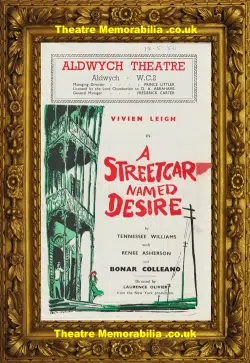 London Aldwych Theatre – A Street Car Named Desire – 1950