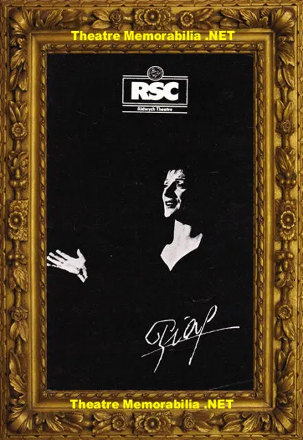 London Aldwych Theatre – Piaf – 1980 – Jane Lapotaire
