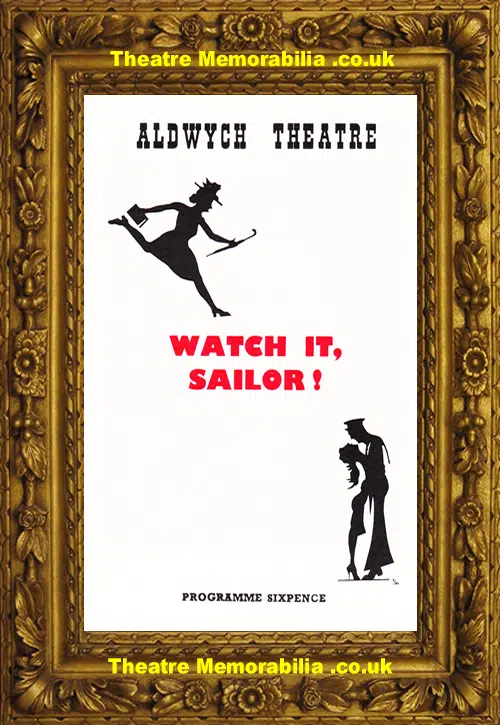London Aldwych Theatre - Watch It Sailor - 1960 - Ann Lancaster