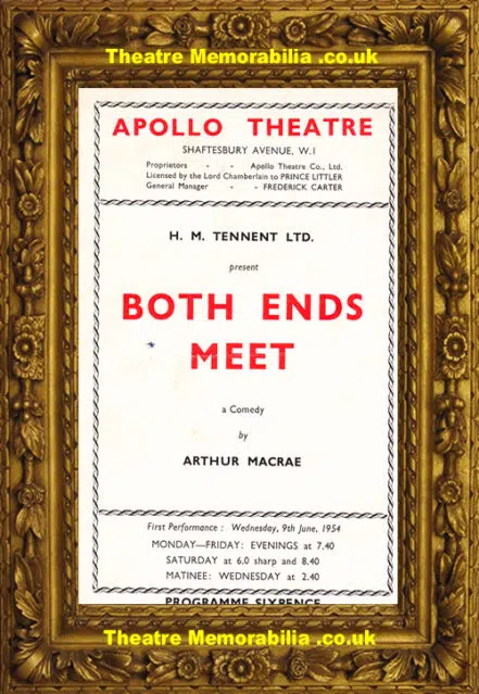 London Apollo Theatre – Both Ends Meet – 1954