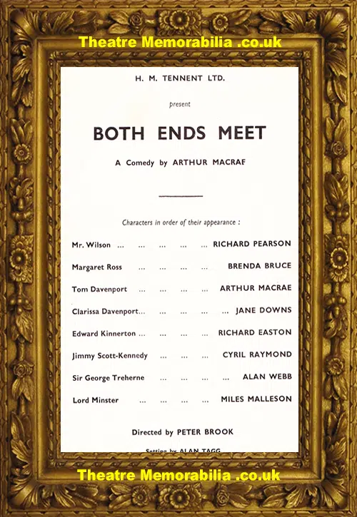 London Apollo Theatre - Both Ends Meet - 1954