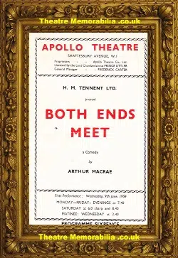 London Apollo Theatre – Both Ends Meet – 1954