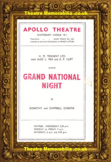 London Apollo Theatre – Grand National Night – 1946