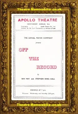 London Apollo Theatre – Off The Record – 1947