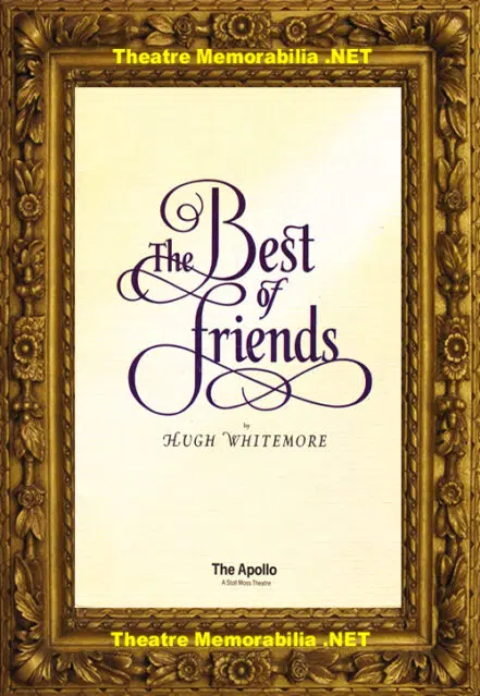 London Apollo Theatre – The Best Of Friends – 1988 John Gielgud